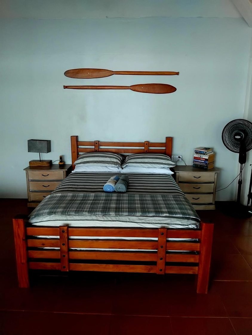 Comfortable room at the Panalake lakeside lodge, Gatun Lake, Panama